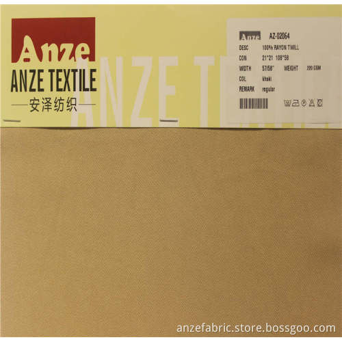 Kain bercetak 100% rayon twill untuk pakaian